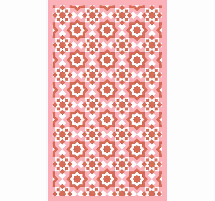Estore de rolo quarto com padrão de quadrados vermelhos - TenStickers