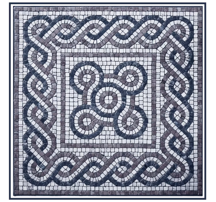 Estore de rolo quarto mosaico de pedras pebbles - TenStickers