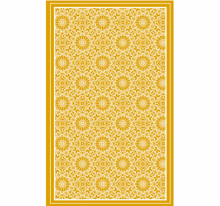 Estore de rolo quarto em formato vintage amarelo - TenStickers