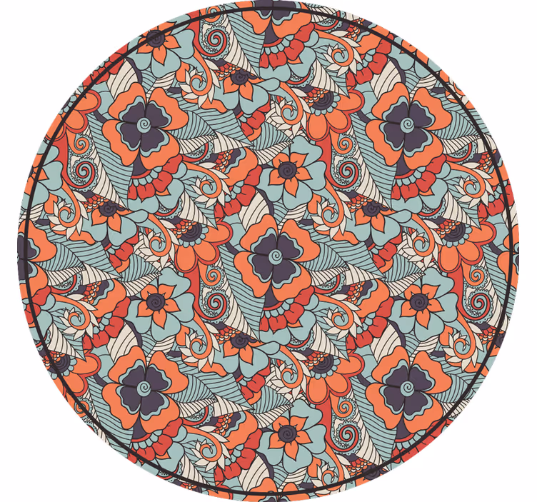 Estore de rolo quarto padrão paisley floral - TenStickers