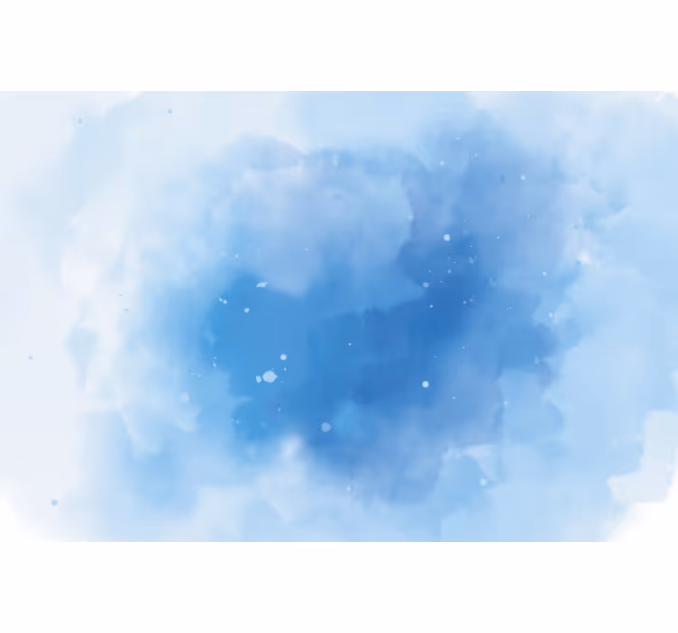 Estore de rolo quarto em aquarela azul minimalista - TenStickers
