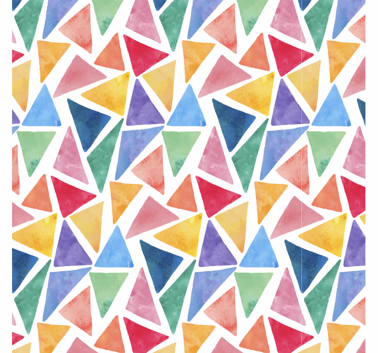 Estore de rolo quarto com motivo de triângulos coloridos - TenStickers