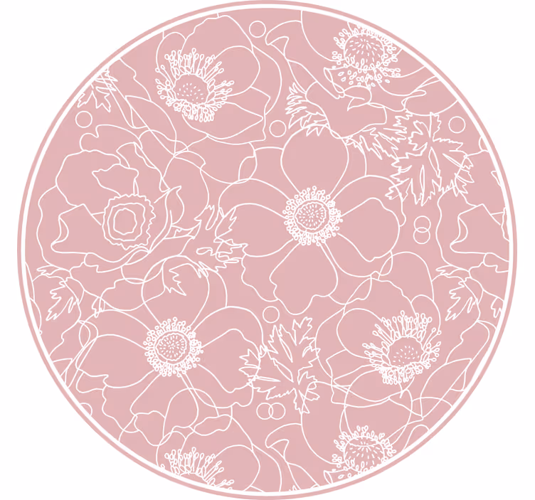 Estore de rolo quarto pintura rosa elegante - TenStickers