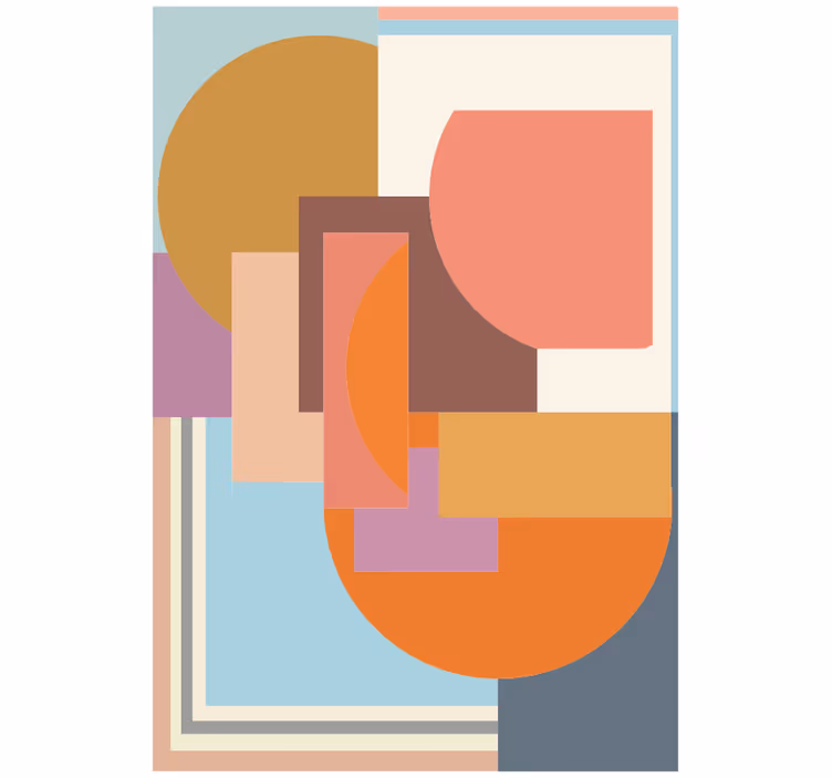 Estore de rolo quarto mosaico geométrico moderno - TenStickers