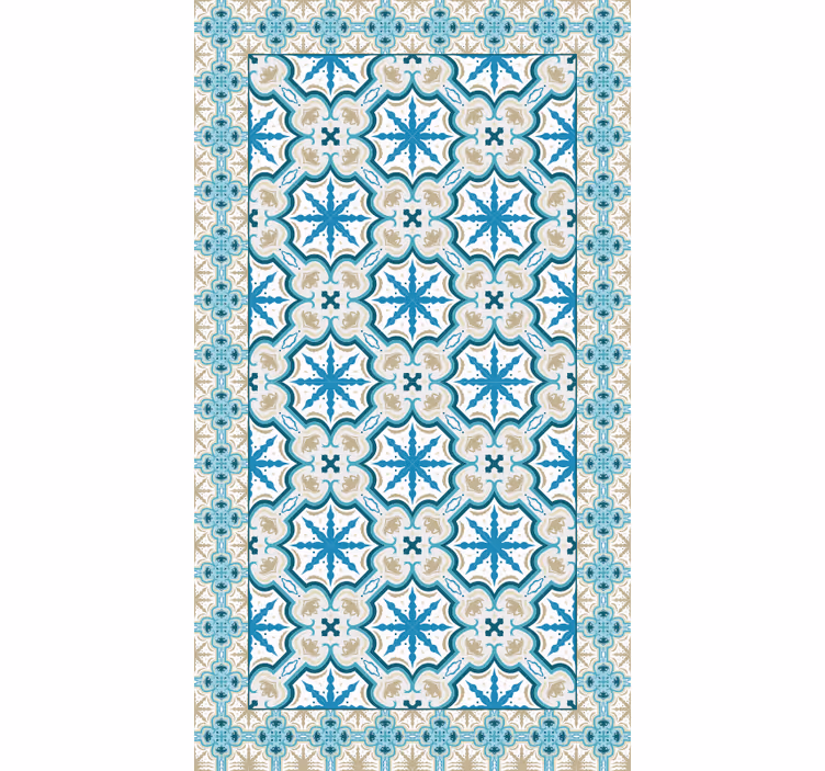 Estore de rolo quarto beija azul e marrom - TenStickers