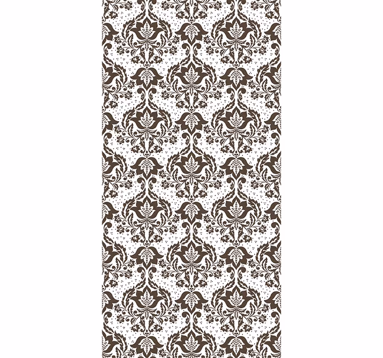 Estore de rolo quarto flores ornamentais - TenStickers