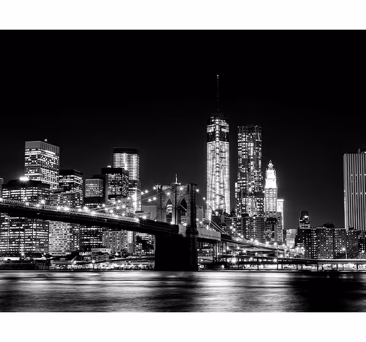 Estore de rolo cinzento fotomural nova york rio este - TenStickers