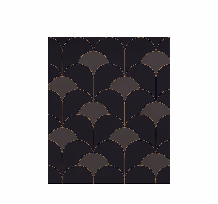 Estore de rolo vintage com design de arcos dos anos 1920 - TenStickers