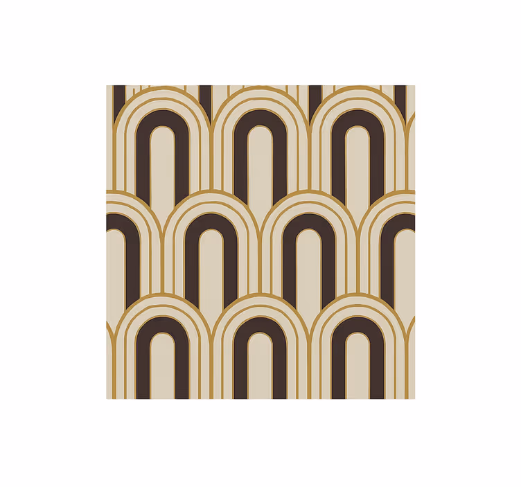 Estore de rolo vintage arcos art déco dos anos 70 - TenStickers