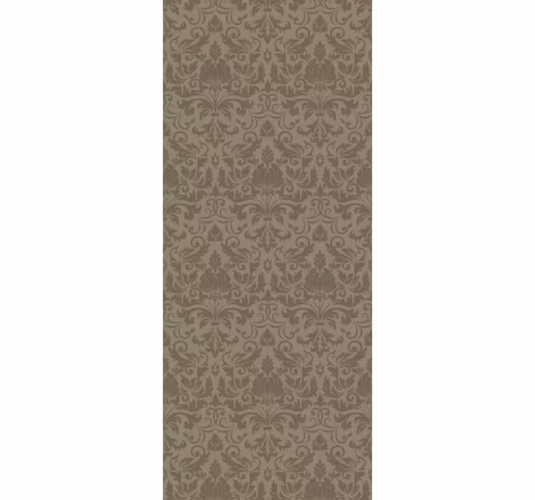 Estore de rolo vintage com detalhes florais elegantes - TenStickers