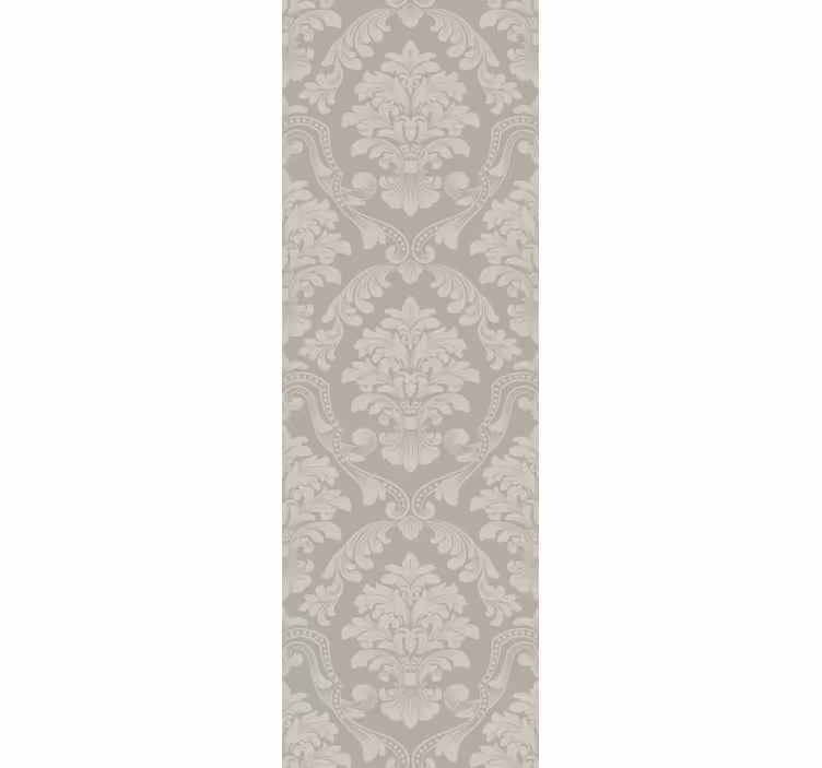 Estore de rolo vintage detalhes elegantes de folhas - TenStickers