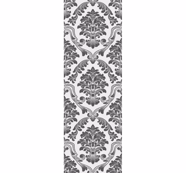 Estore de rolo vintage com motivo floral clássico - TenStickers