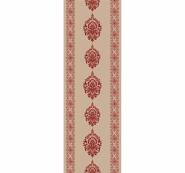 Estore de rolo vintage padrões vermelhos elegantes - TenStickers