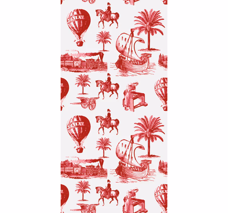 Estore de rolo vintage cenas de viagem vintage - TenStickers