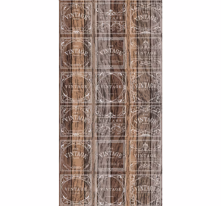 Estore de rolo vintage barris carimbados - TenStickers