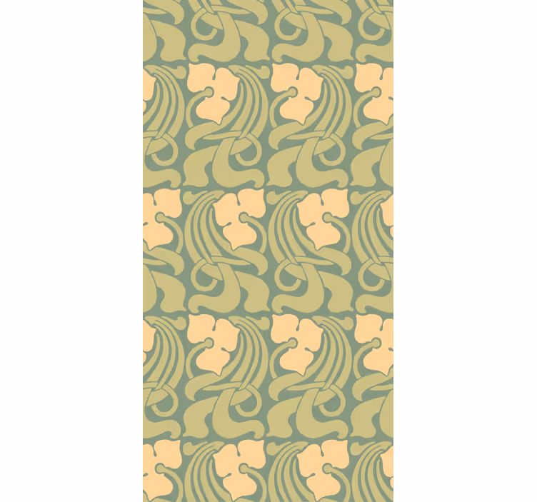 Estore de rolo vintage com padrão art nouveau - TenStickers