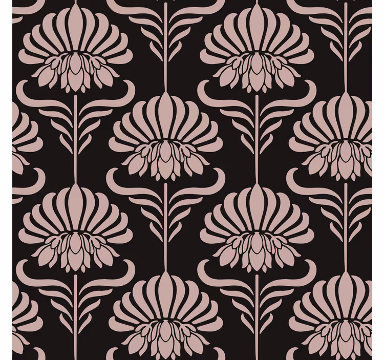 Estore de rolo vintage com motivos art nouveau - TenStickers
