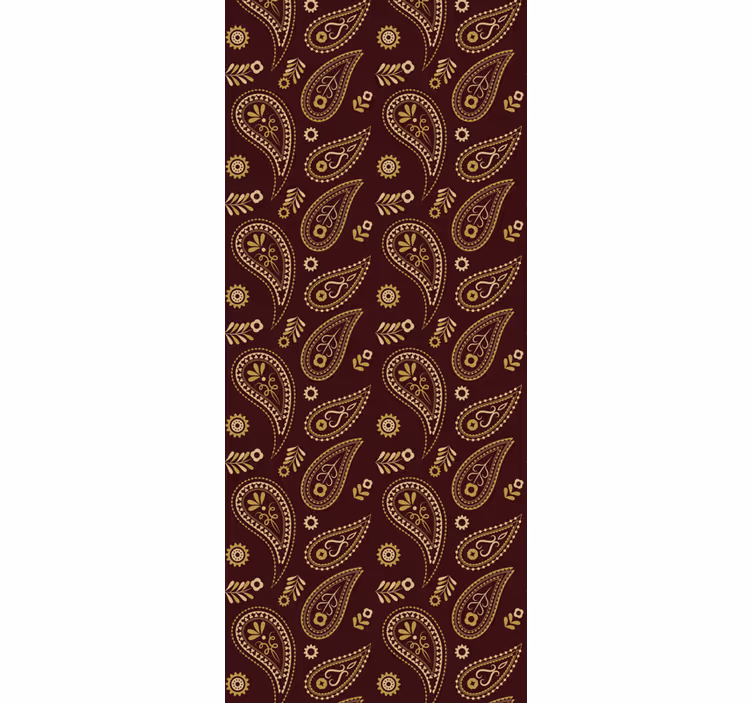 Estore de rolo vintage com padrão indiano clássico - TenStickers