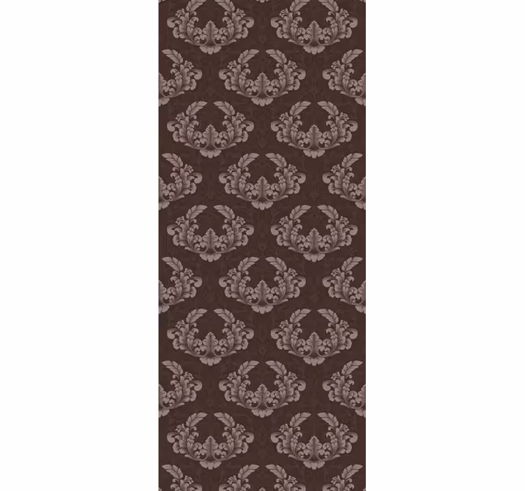 Estore de rolo vintage com padrão damasco sem emenda - TenStickers