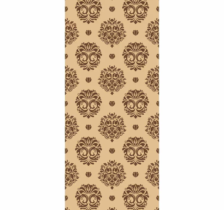 Estore de rolo vintage estilo damasco bege vintage - TenStickers