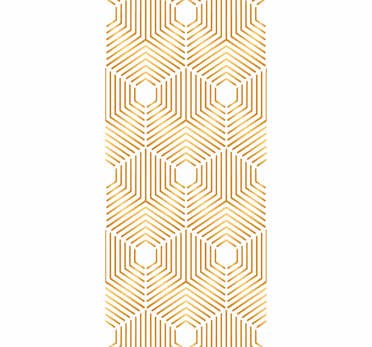 Estore de rolo vintage estilo decorativo quadrados dourados - TenStickers