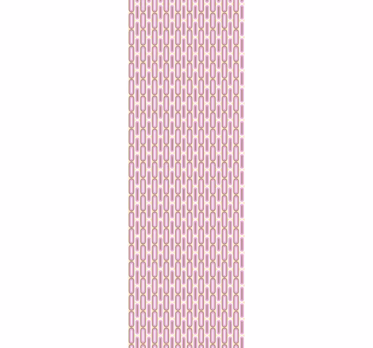 Estore de rolo vintage forma geométrica rosa dos anos 70 - TenStickers