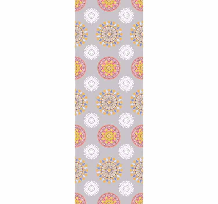 Estore de rolo vintage círculos mandala brilhantes - TenStickers