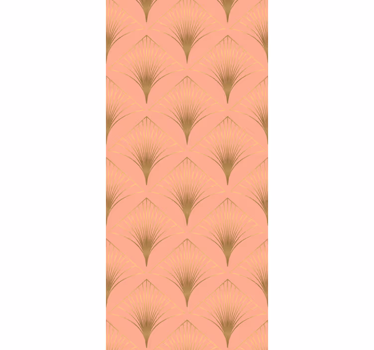 Estore de rolo vintage padrão decorativo ponta dourada - TenStickers