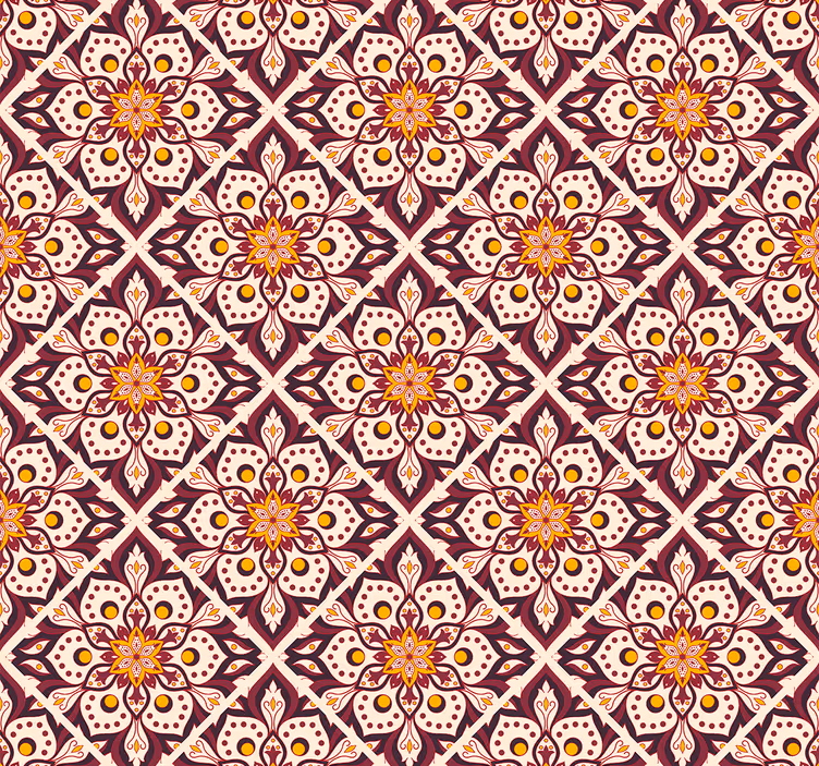 Estore de rolo vintage padrão castelo clássico - TenStickers