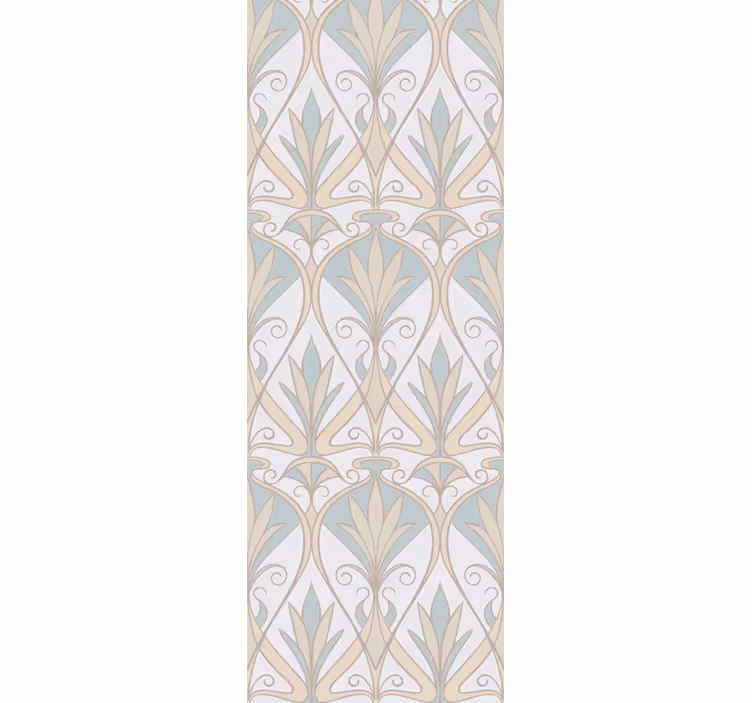 Estore de rolo vintage padrão floral botânico retro - TenStickers