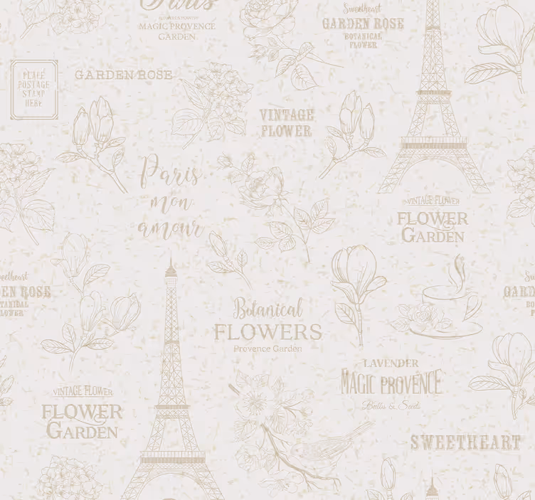 Estore de rolo vintage estilo paris - TenStickers
