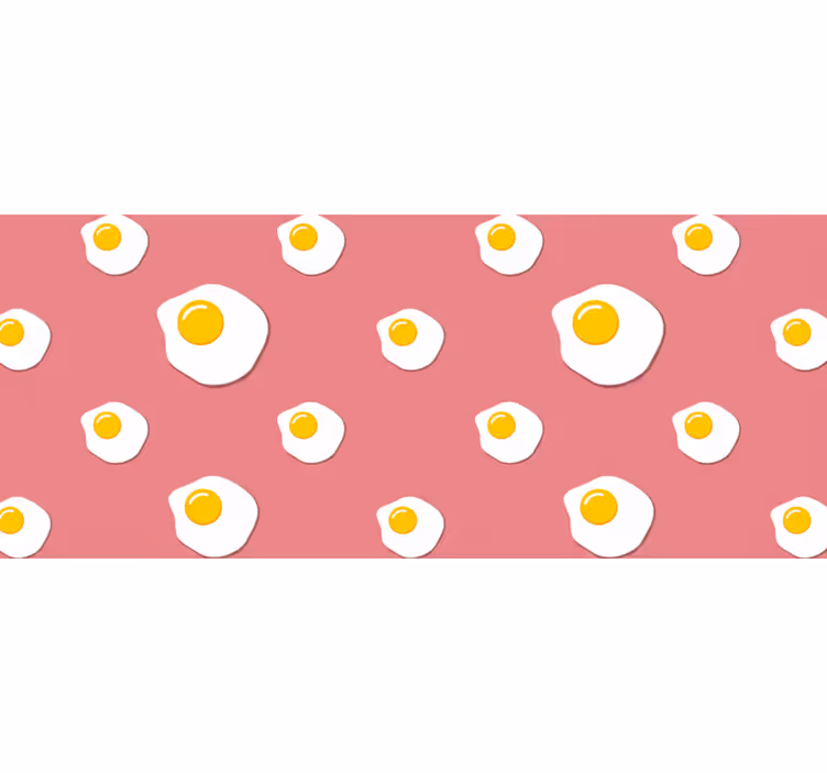 Estore de rolo rosa ovos fritos - TenStickers