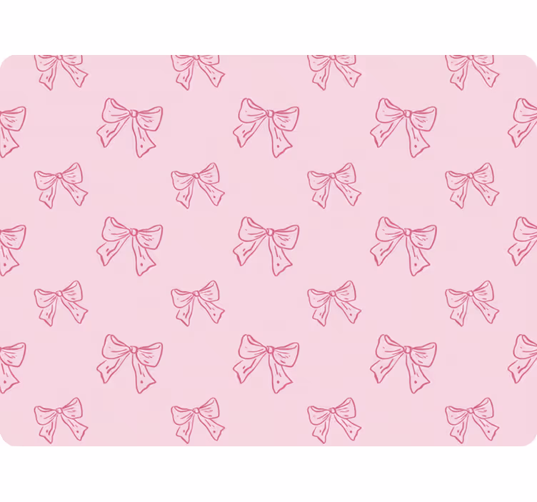 Estore de rolo rosa com estampa de laços rosas - TenStickers