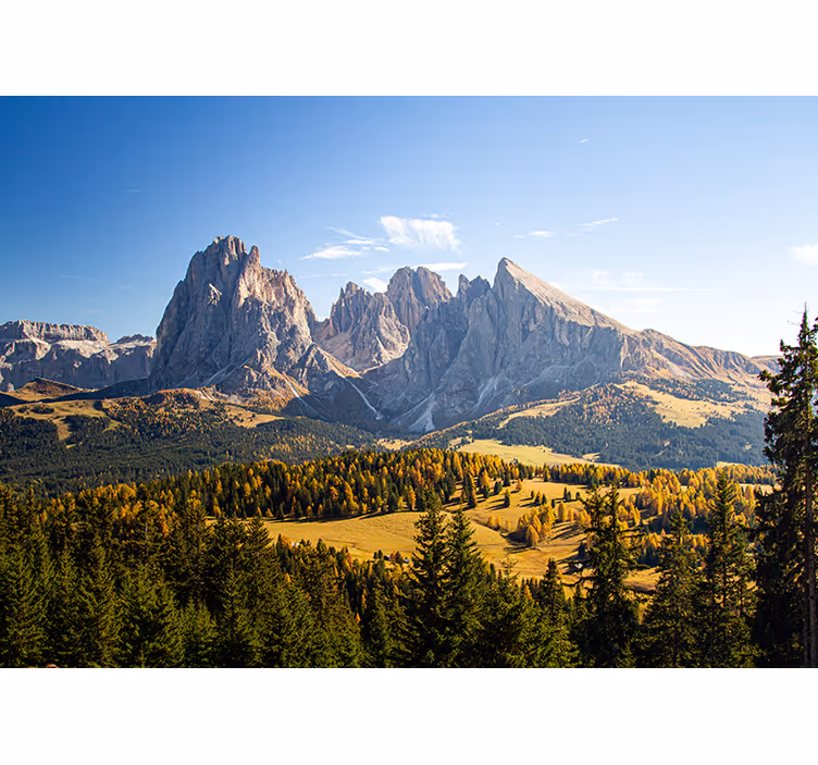 Estore de rolo para sala montanhas e vales verdes - TenStickers