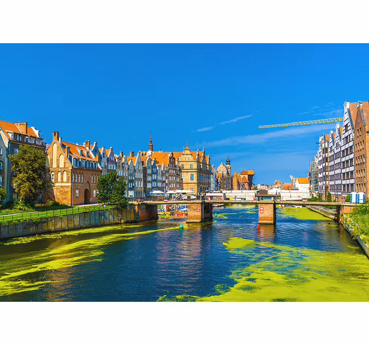 Estore de rolo para sala vista no centro de gdańsk - TenStickers