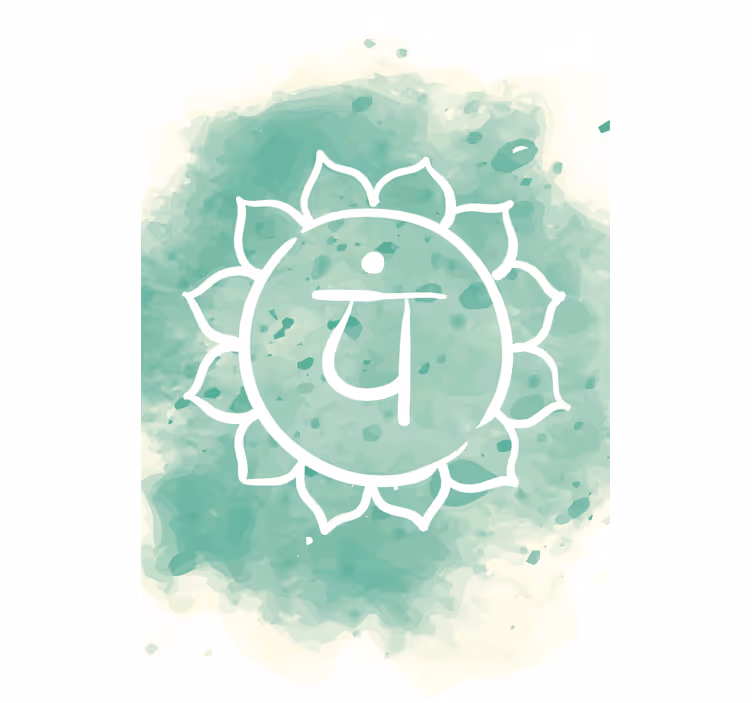 Estore de rolo para sala símbolo do chakra do coração - TenStickers
