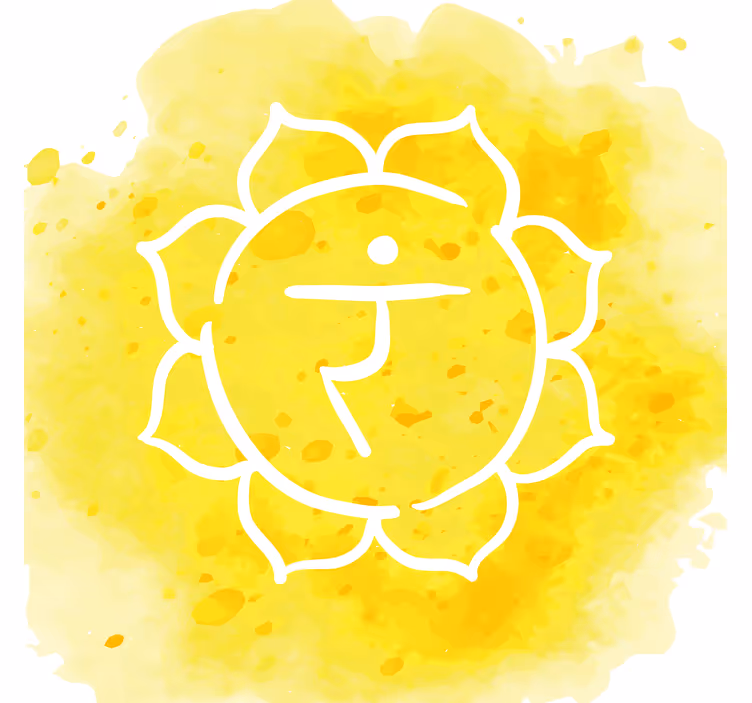 Estore de rolo para sala símbolo do chakra solar - TenStickers