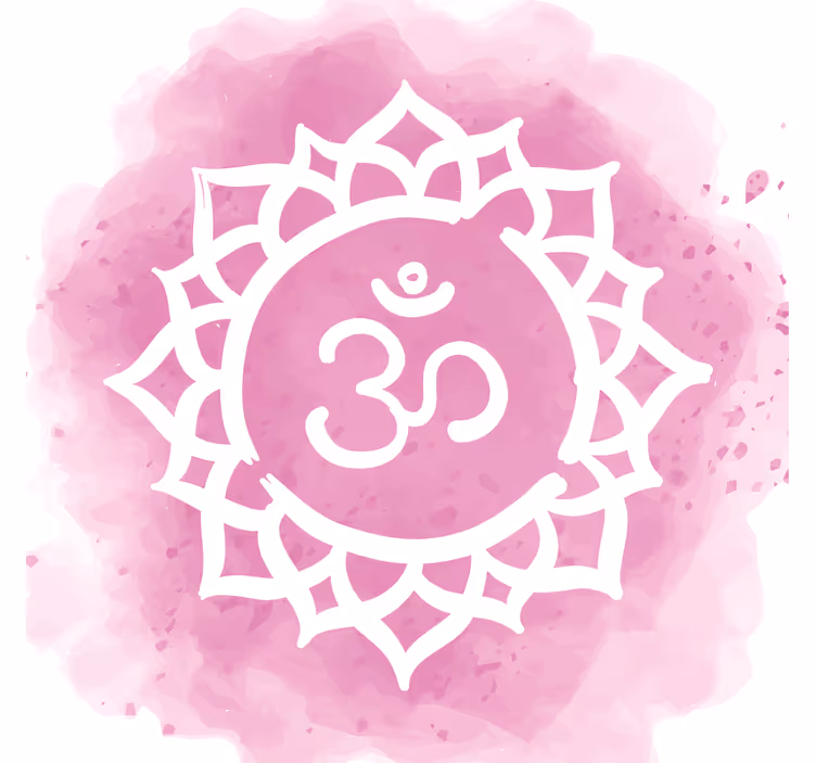 Estore de rolo para sala símbolo do chakra coroa - TenStickers