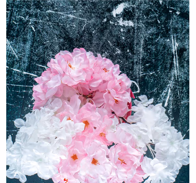 Estore de rolo para sala flor rosa artística estilo vintage - TenStickers
