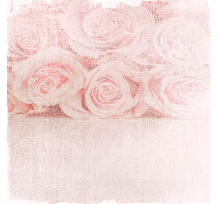 Estore de rolo para sala rosas pink claras estilo vintage - TenStickers