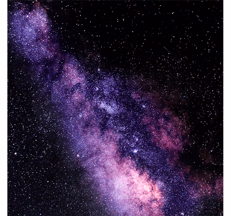 Estore de rolo para sala linda vista roxa do espaço - TenStickers