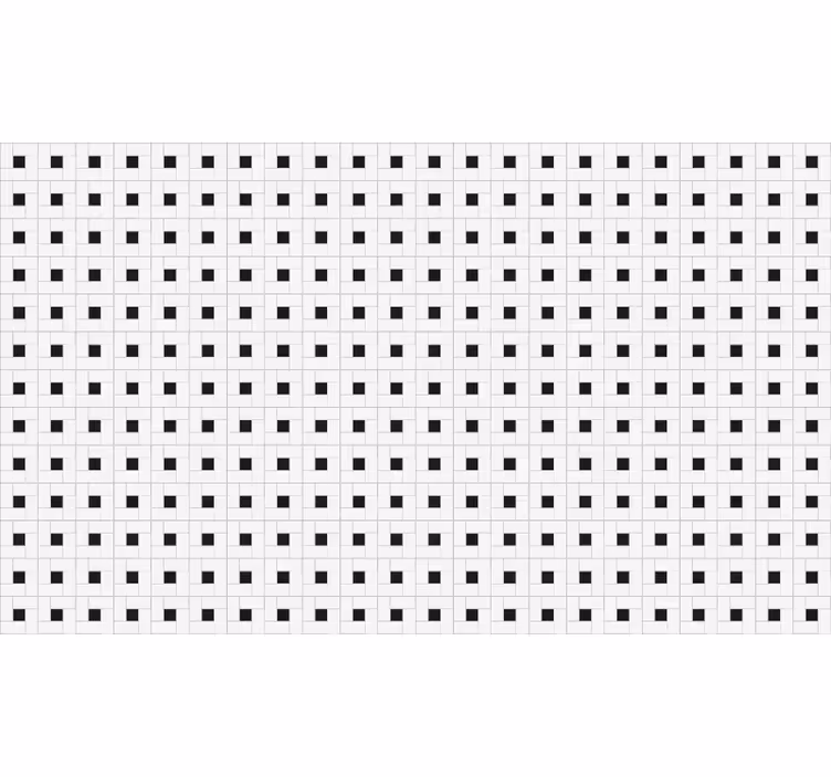 Estore de rolo branco azulejo moderno pequeno quadrado - TenStickers