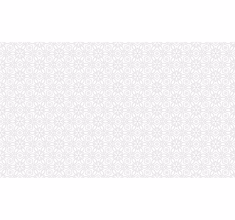Estore de rolo branco floral hidráulico - TenStickers