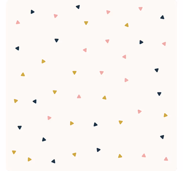 Estore de rolo branco triângulo pequeno minimalista - TenStickers
