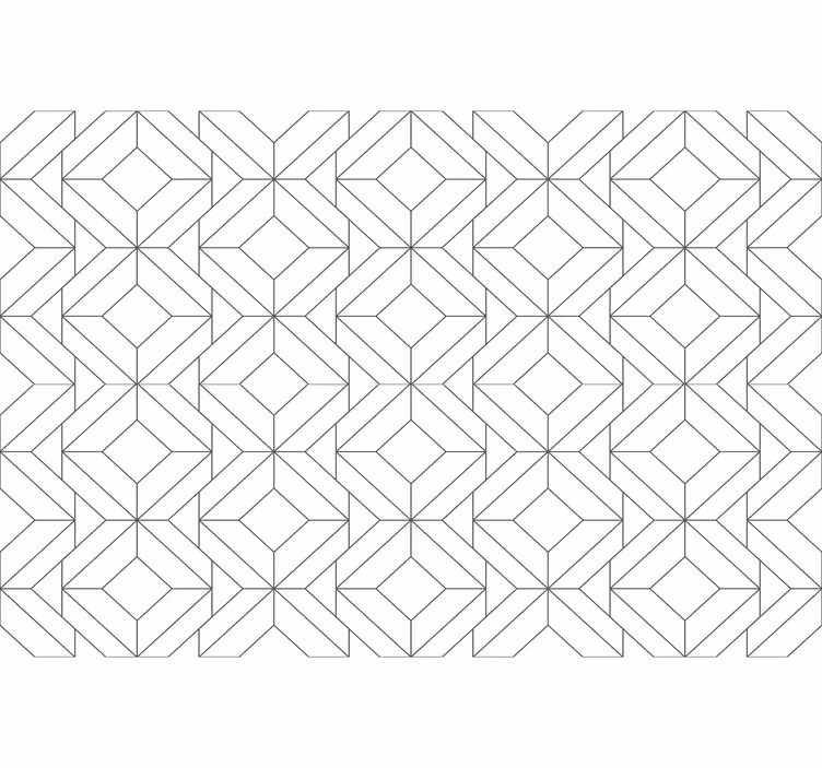 Estore de rolo branco padrão geométrico japandi - TenStickers