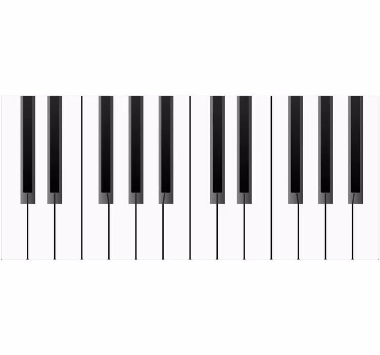 Estore de rolo branco piano grande - TenStickers
