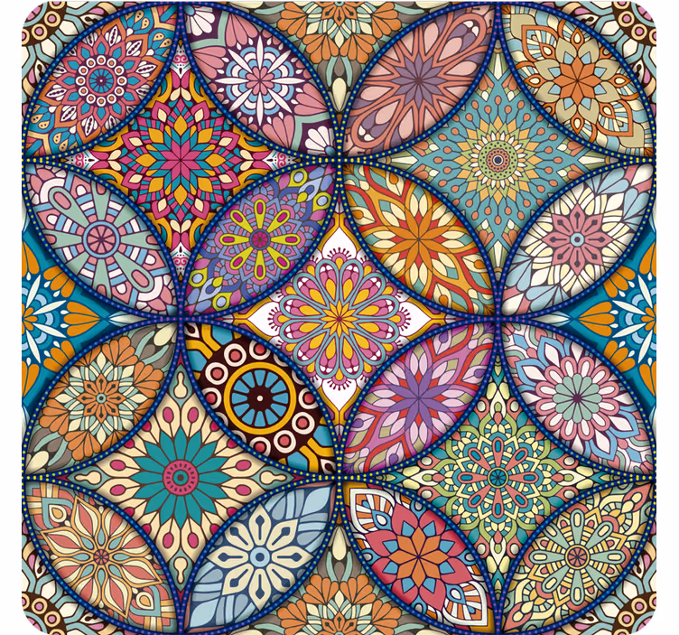 Estore de rolo quarto padrão mandala colorido - TenStickers