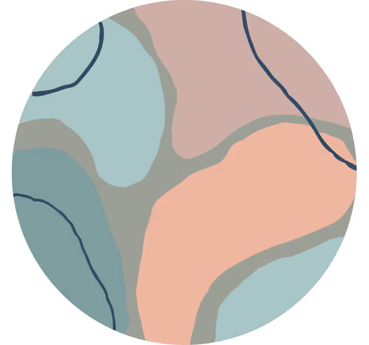 Estore de rolo quarto formas geométricas abstratas - TenStickers