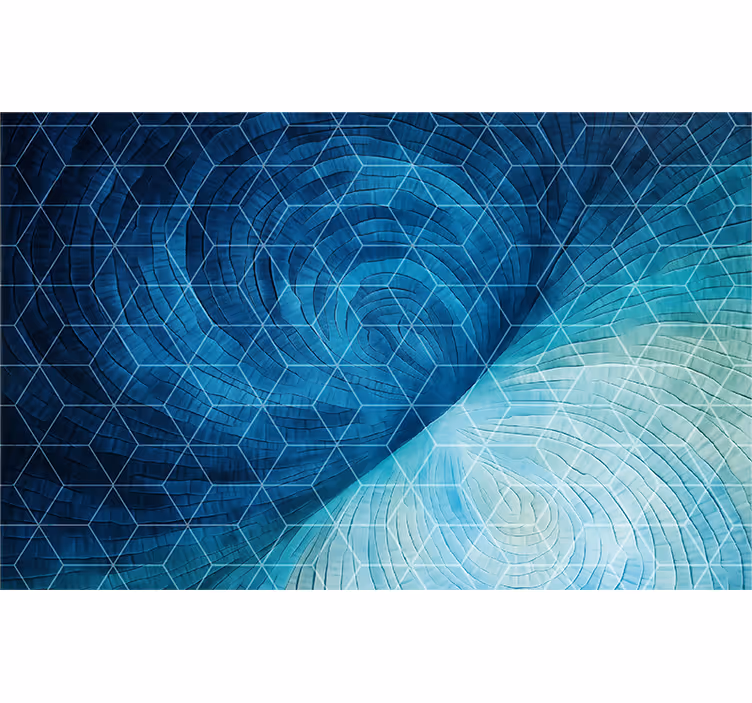 Estore de rolo quarto fundo azul abstrato - TenStickers