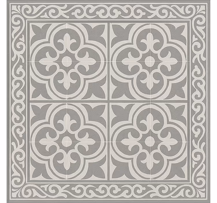 Estore de rolo quarto azulejos cinza elegantes - TenStickers